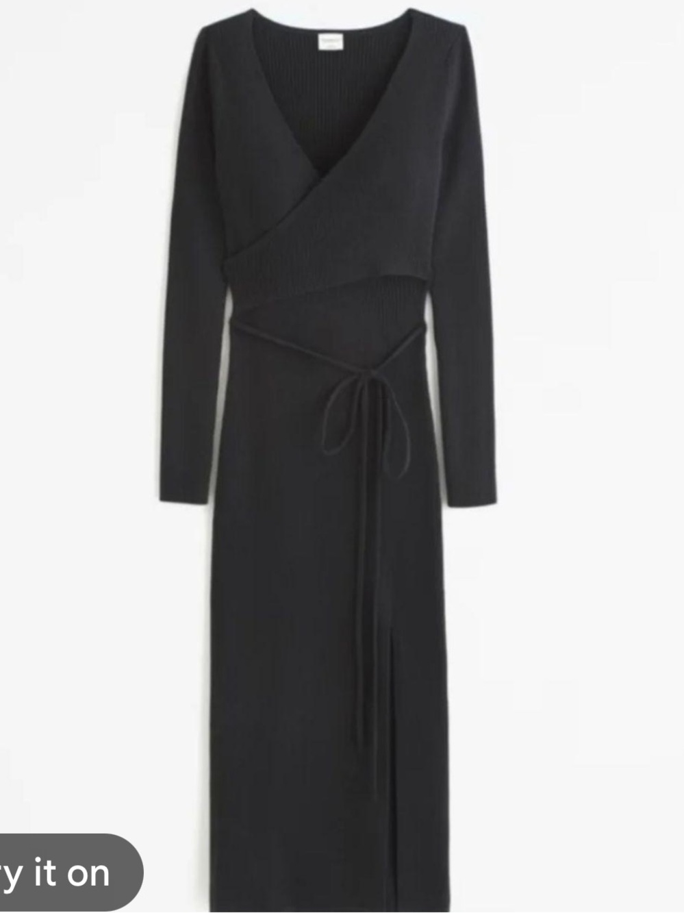 Abercrombie&Fitch Ribbed Knit Maxi Dress